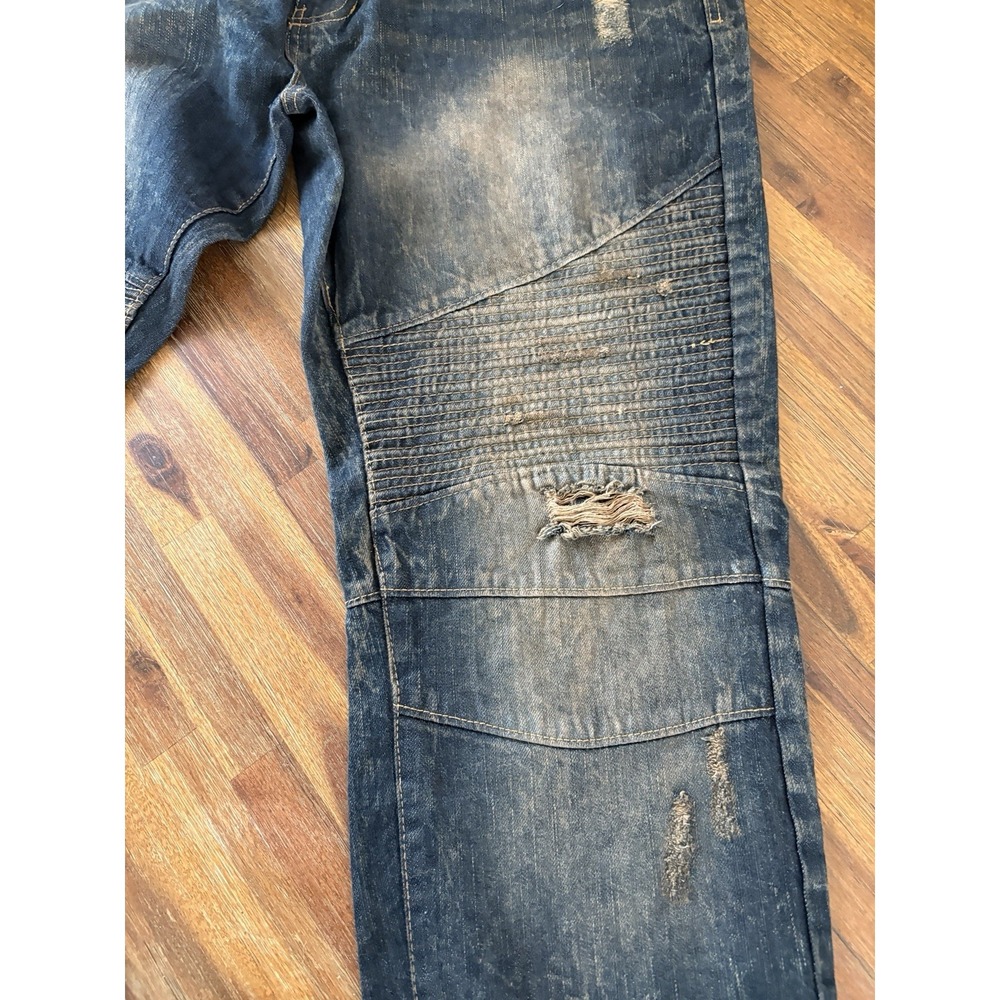 Vintage Southpole 90's Y2K Baggy Jeans Size 40 X 32 Distressed Skater Punk Denim - Picture 15 of 16